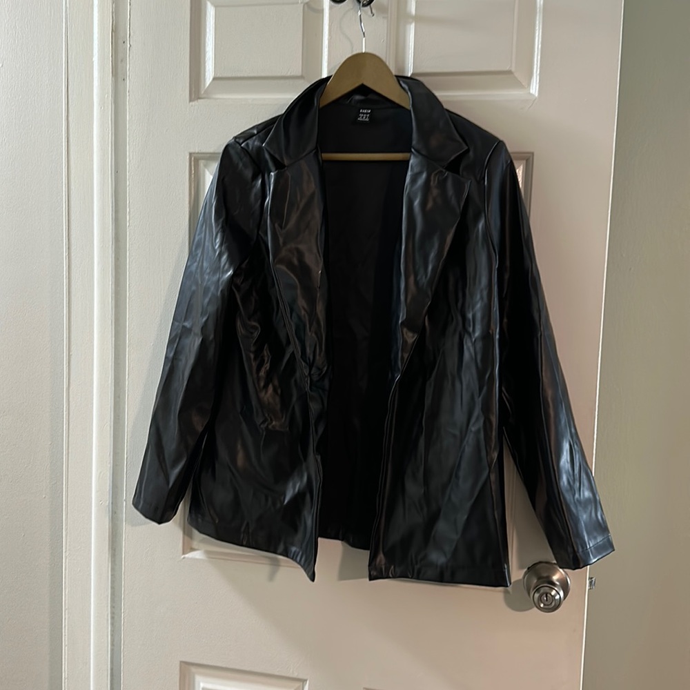 Faux leather jacket